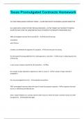 Texas Promulgated Contracts Homework&vert; Questions With 100&percnt; Correct Answers &vert; Verified