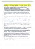 Collateral Duty Safety Course Exam Q&A