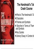 The Handmaids Tale: Themes, Symbols, Characters, Quotes and Structure of a Literary Essay 