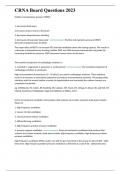 CRNA Board Questions 2023