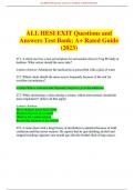 ALL HESI EXIT Questions and Answers Test Bank 2023