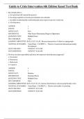 Test Bank for Guide to Crisis Intervention 6th Edition Kanel &sol; All Chapters 1 - 12 &sol; Full Complete 2023