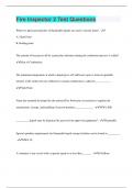 Bundle for Fire Inspector 2 Exams Compilation &vert; Verified &vert; Guaranteed Success