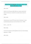 TCIC&sol;TLETS Mobile Access with CCH Recertification Test  &vert; 50 Questions with 100&percnt; Correct Answers &vert; Updated & Verified