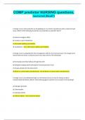 COMP predictor NURSING questions&comma; Answered &lpar;Real&excl;&excl;&rpar;&period; Download to score A&plus;