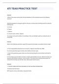 ATI TEAS PRACTICE TEST EXAM 2023 WITH 100&percnt; CORRECT ANSWERS
