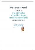 Assessment Task 3 Facilitate continuous improvement BSBSTR502