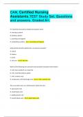 CAN&comma; Certified Nursing Assistants&comma;TEST Study Set&period; Questions and answers&period; Graded A&plus;&period;
