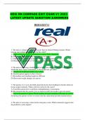 HESI RN COMPASS EXIT EXAM V1 2023 LATEST UPDATE QUESTION &ANSWERS