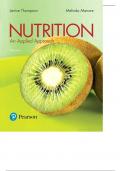 Nutrition An Applied Approach 5th Edition Thompson Test Bank ALL Chapters Included &lpar;1-15&rpar; ISBN-13&colon; 9780134516233 &vert; COMPLETE TEST BANK&period; Course