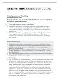 NUR 599&colon; MIDTERM STUDY GUIDE&period;   