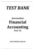 TEST BANK For Intermediate Financial Accounting Part 1A. by Zeus Vernon B. Millan. All Chapters 1-11. Questions, Answers and Solutions to the Computational Problems