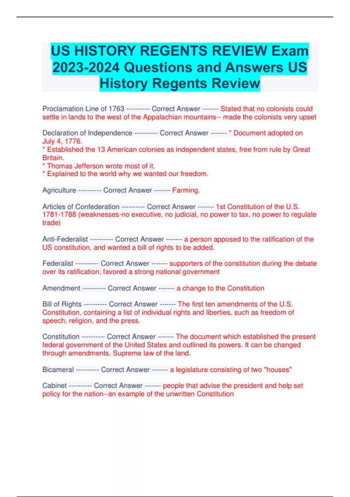 us history regents 2023 essays
