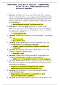 NRNP6665 Final Exam Version 1 &sol; NRNP6665 Week 11 Final Exam Questions And Answers&colon; Walden graded A&plus;
