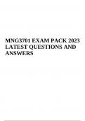 MNG3701 EXAM PACK 2023 LATEST QUESTIONS AND ANSWERS