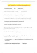 CPO Practice Test with Questions and Answers