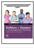 ETHICS & ISSUES IN CONTEMPORARY NURSING BY MARGARET A BURKHARDT&semi; ALVITA K NATHANIEL ALL CHAPTERS COVERED&period;