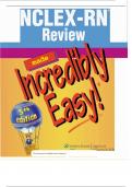 NCLEX-RN® Review Made Incredibly Easy! (Incredibly Easy! 5th Edition by Lippincott.
