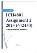 ICH4801 ASSIGNMENTS 1, 2 ,3  AND EXAM PACK 2023