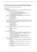 CE8 International Marketing Strategy Practice Questions - Wooclap - Answers included