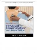 Test Bank for Bates’ Guide To Physical Examination and History Taking  13th Edition (Rated A+)