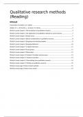 Qualitative research methods all readings 22&sol;23