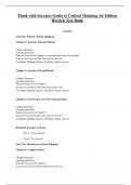 Test Bank for Think with Socrates Guide to Critical Thinking 1st Edition Herrick&sol; All Chapters 1 - 14 &sol; Full Complete 2023