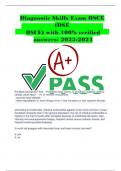 Diagnostic Skills Exam OSCE (DSE OSCE) with 100% verified answers- 2023-2024