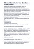 Missouri Constitution Test Questions And Answers&excl;&excl; 