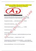 Florida Laws & Rules Chiropractic Board 2023 Actual Test Questions and Answers Graded A&plus;