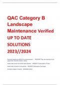 QAC Category B  Landscape  Maintenance Verified  UP TO DATE SOLUTIONS  2023//2024