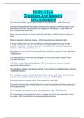 NCAC II Test  Questions And Answers  2023 Update A&plus;