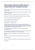 &lpar;AD&rpar; Aviation Machinist Mate Week 2 Latest 2023 with complete solution