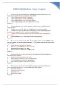 NURSING 3165 Predictor Version 1 complete test