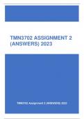 TMN3702 ASSIGNMENT 2 2023