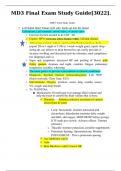  NURSING 2502 &sol;&sol;MD3 Final Exam Study Guide&lbrack;3022&rsqb;&period;