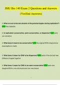 JMU Bio 140 Exam 2 Questions and Answers 2023 | 100% Verified Answers