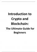 Introduction to Crypto and Blockchain:  The Ultimate Guide for Beginners