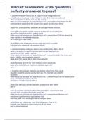 Walmart assessment exam questions perfectly answered to pass&excl;&excl;