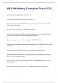 US & GA History Exemption Exam &lpar;UGA&rpar;