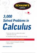 3000 SOVED PROBLEMS IN CALCULUS ( Calculus I, Calculus II, Calculus III,  AP Calculus, Advanced Calculus)