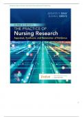 Test Bank for Burns and Grove’s the Practice of Nursing Research 9th Edition Gray