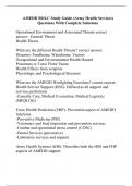 AMEDD BOLC Study Guide (Army Health Services) Questions With Complete Solutions