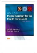 TEST BANK FOR GOULD’S PATHOPHYSIOLOGY FOR THE HEALTH PROFESSIONS, 5TH EDITION BY KARIN C. VANMETER