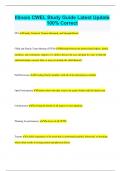 Illinois CWEL Study Guide Latest Update 100&percnt; Correct