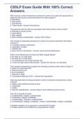 CSSLP Exam Guide With 100&percnt; Correct Answers&period;