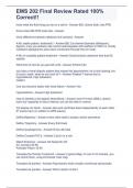 EMS 202 Final Review Rated 100&percnt; Correct&excl;&excl;