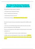 The Role of the Nurse Practitioner Chapter 1&period; as Prescriber Graded A&plus;