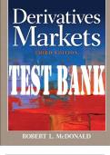 TEST BANK for Derivatives Markets 3rd Edition by Robert L. McDonald. ISBN 9780133468786. All Chapters 1-27.