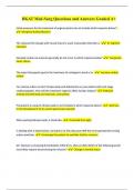 BKAT Med-Surg Questions and Answers Graded A&plus;